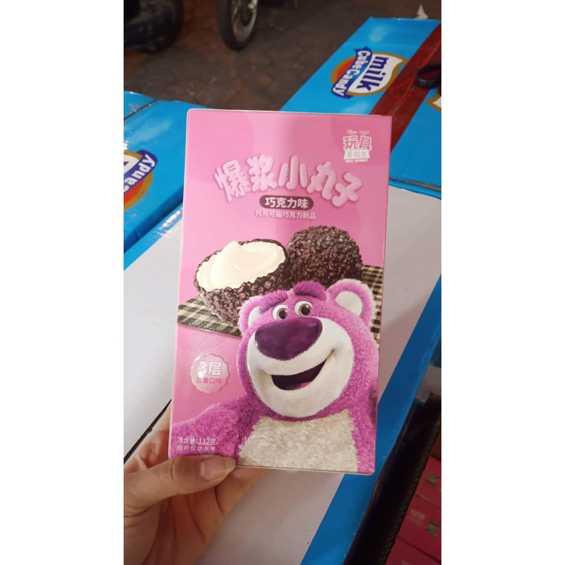 Oreo gấu dâu nhân sữa chảy hộp 112gr