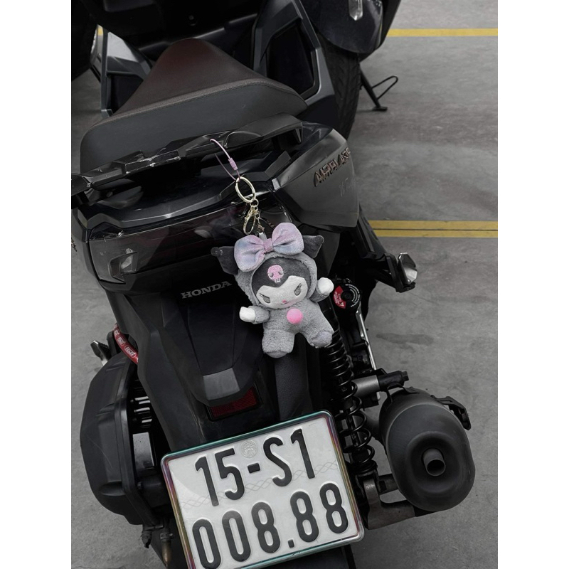 Gấu treo xe  trang trí xe máy siêu xinh hoặc làm móc khoá