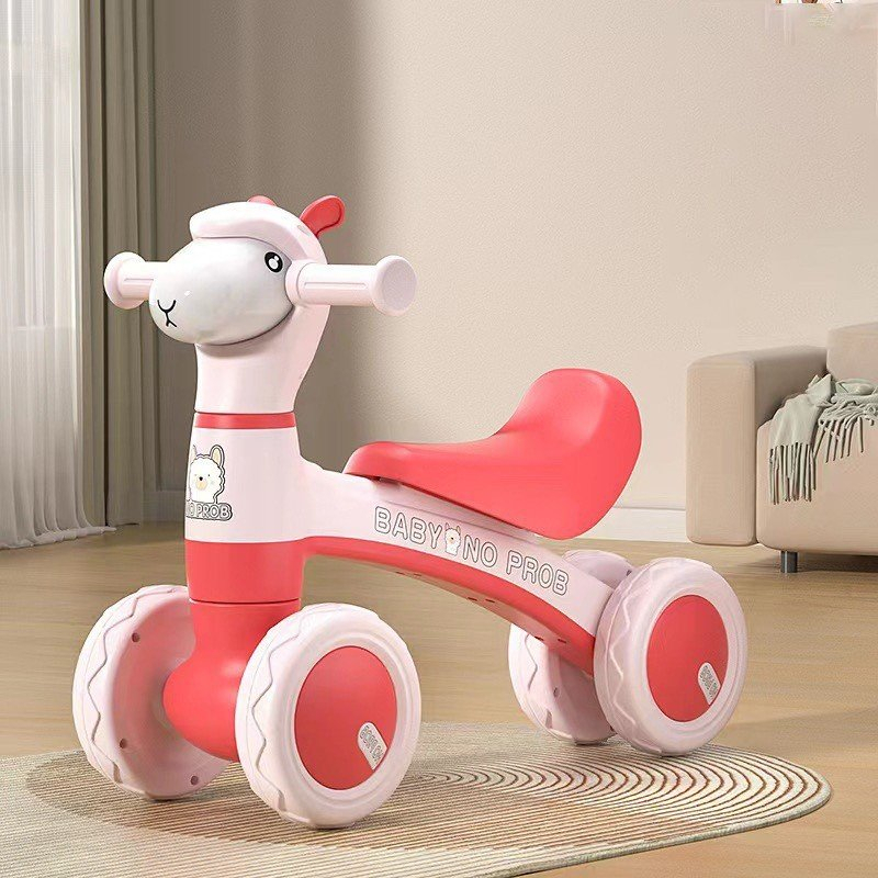 Xe chòi hình cừu và hươu mới mẫu 2024 có đèn có nhạc nháy quanh thân dành cho bé từ 1-3 tuổi