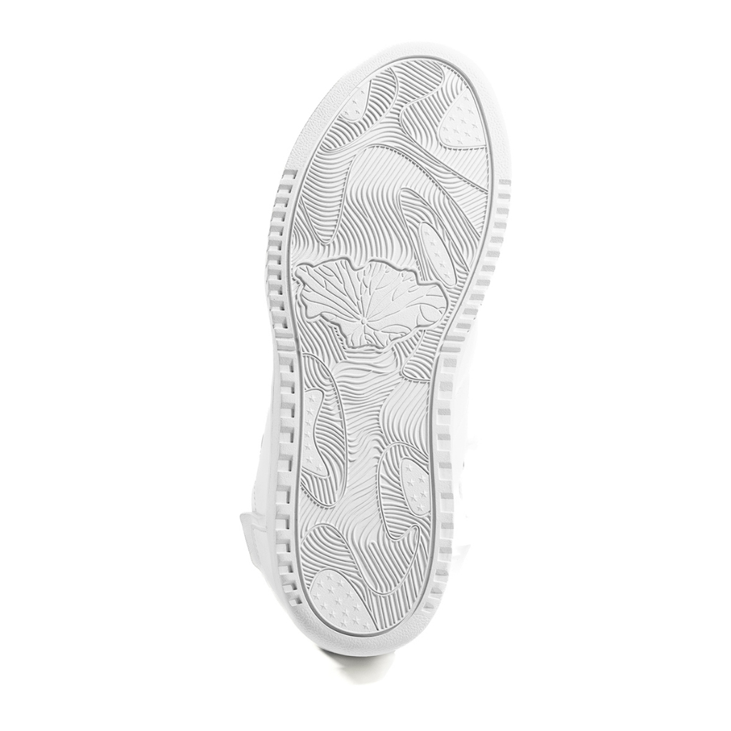 Giày thể thao Sneaker nam nữ Unisex DENIS màu trắng cao 4 cm tăng chiều cao TD01