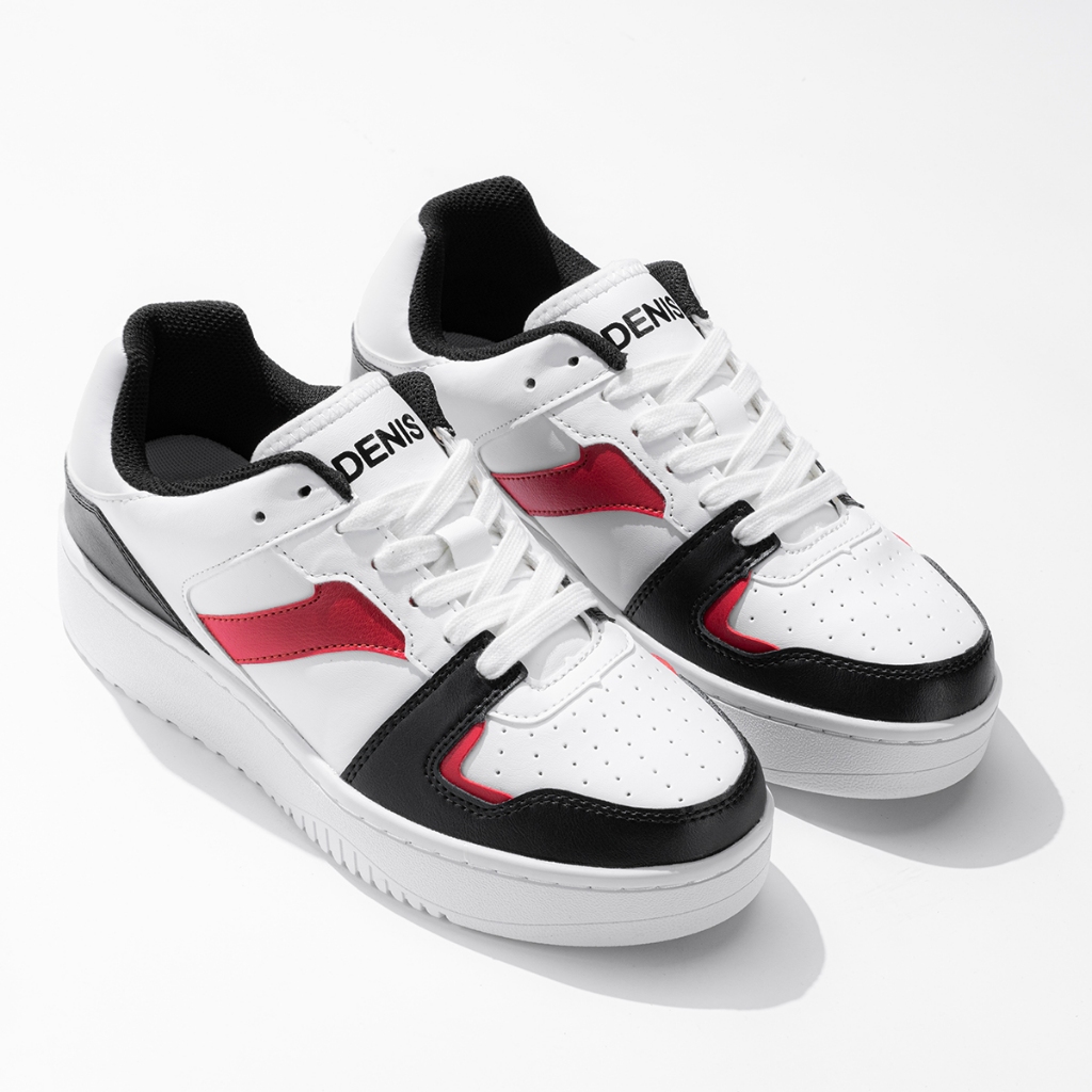 Giày thể thao Sneaker nam nữ Super Luma đế cao su màu trắng phối màu thời trang Unisex