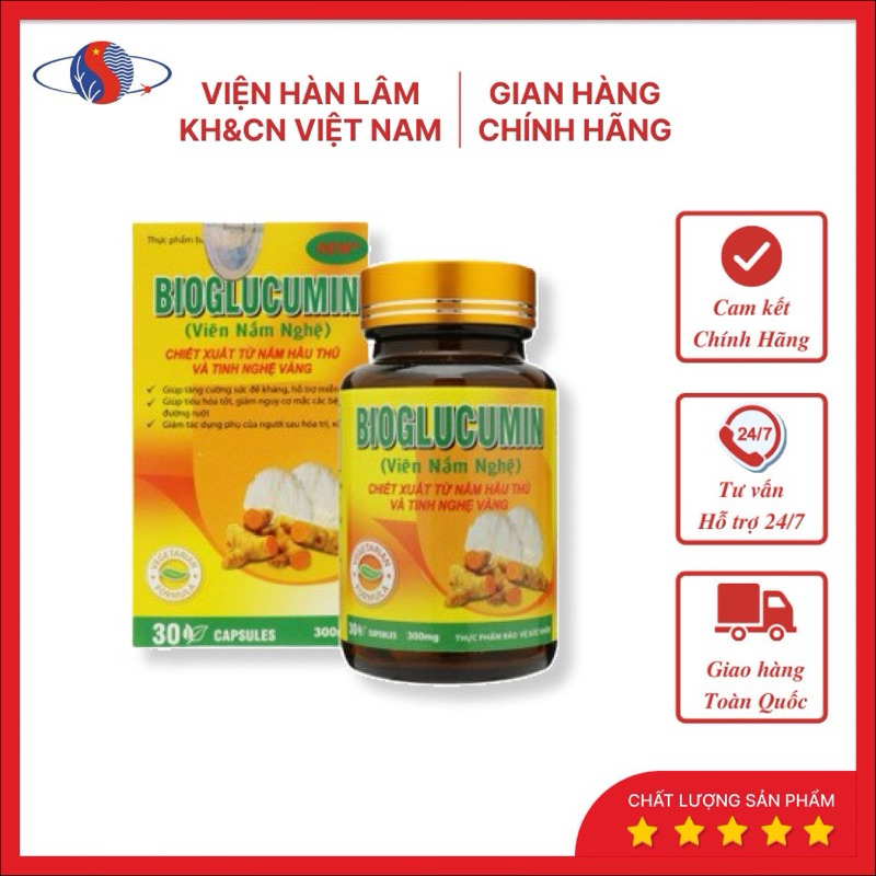 Bioglucumin- Viên nấm nghệ 30v