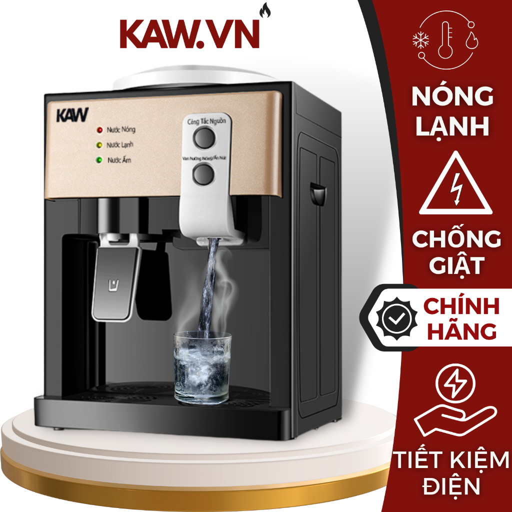 Máy Nước Nóng Lạnh KAW, Công Suất 550W, Kích Thước Nhỏ Gọn