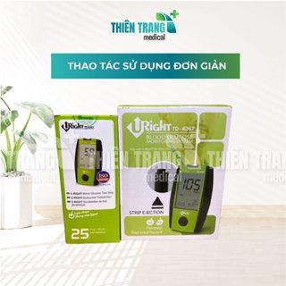 Máy đo đường huyết URIGHT TD-4267 Thiên Trang Medical BH TRỌN ĐỜI - TẶNG