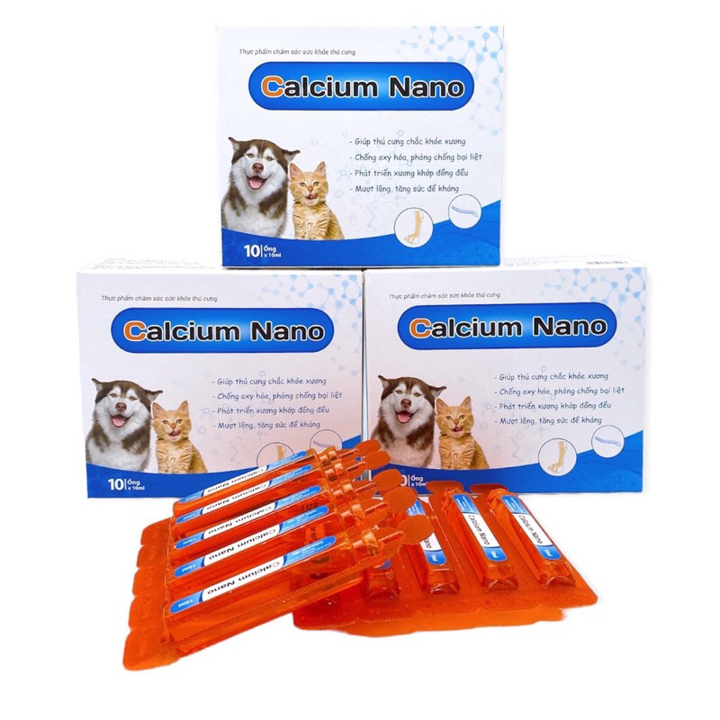 Calcium nano canxi nước dành cho chó mèo ống 10ml