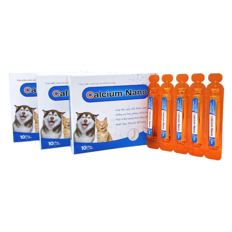 Calcium nano canxi nước dành cho chó mèo ống 10ml