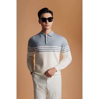 Áo len adam store trắng xanh pastel al039