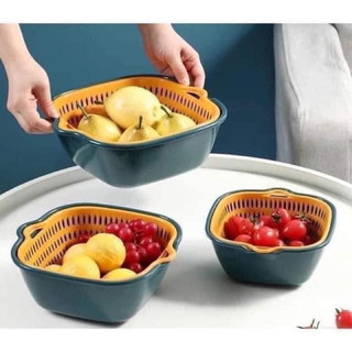 Bộ rổ kèm chậu 6 món gồm 3 rổ kèm 3 chậu tiện lợi