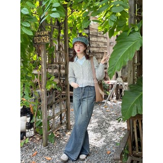 Áo cardigan nữ len vặn thừng, dáng ngắn A2186