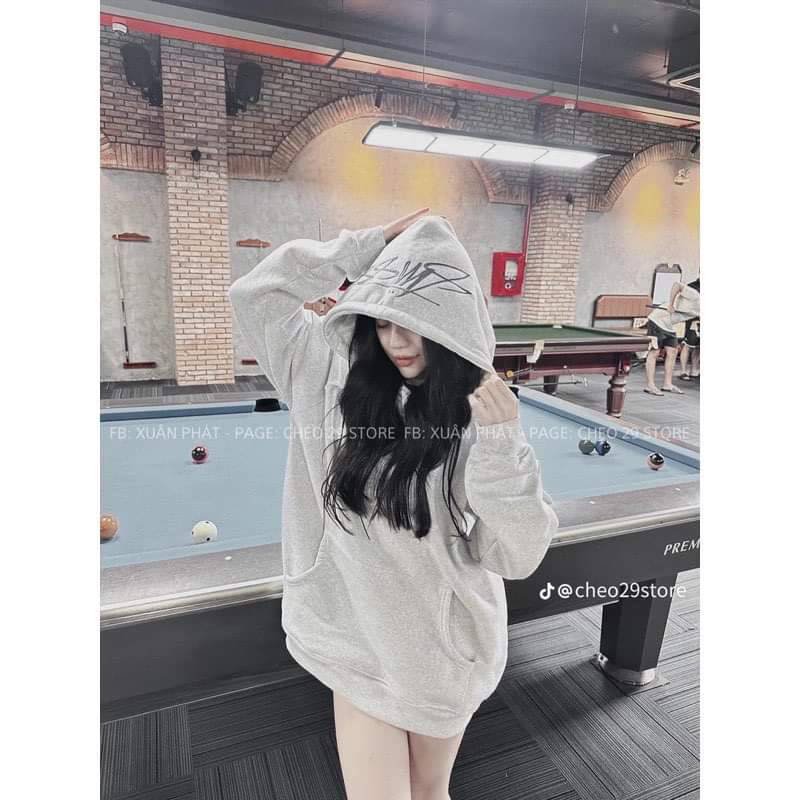 Áo hoodie Ansy in mũ H2A977