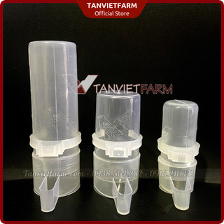 SET 10 CÁI Cóng ăn uống tự động cho chim cảnh bằng nhựa loại tròn