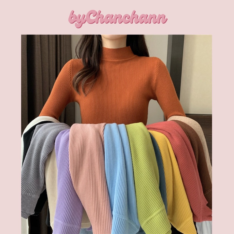 Áo len tăm cổ 3 phân