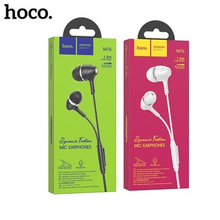Tai nghe nhét tai Hoco M76 có mic để đàm thoại chân cắm 3.5 mm