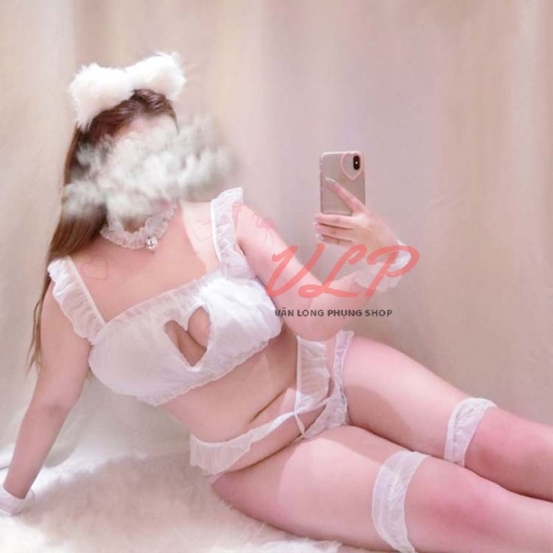 _DN52_Set mèo cosplay tơ lụa Nhật Bản