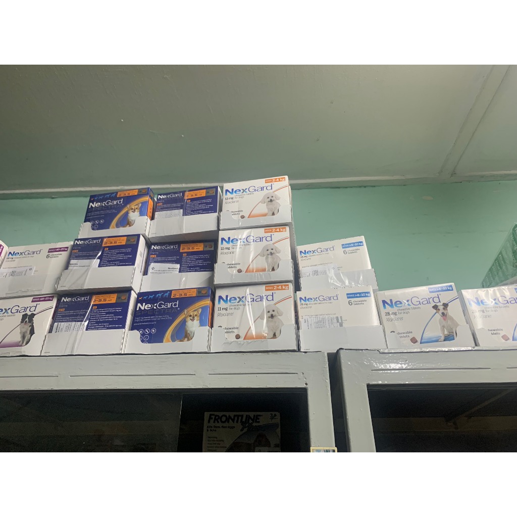 Vien nhai nexgar spectra ve rận, ghẻ xà ma^u, xo giunn cho chó