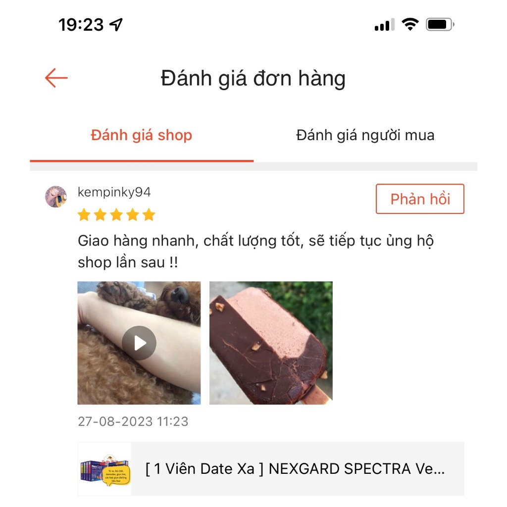 Vien nhai nexgar spectra ve rận, ghẻ xà ma^u, xo giunn cho chó