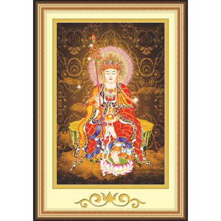 Tranh thêu chư thập Phật Địa Tạng kt 60x90 cm