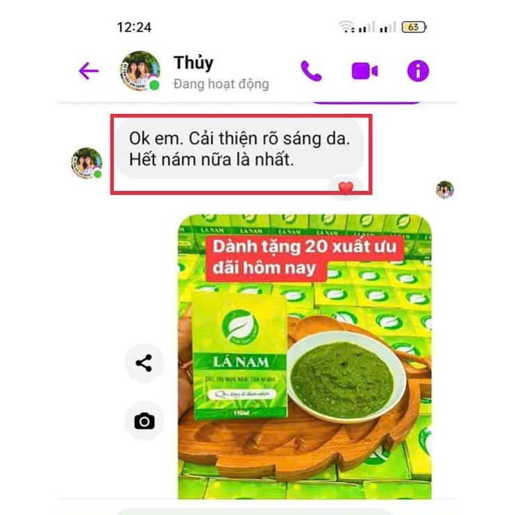 COM BO 2 CAO LÁ NAM XOÁ NÁM, TRỊ MỤN ,TÀN NHANG, THÂM MỤN