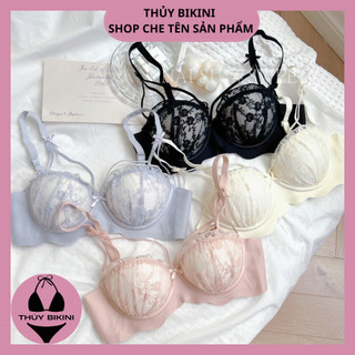 Áo Lót Ren Đúc Su Mềm Không Gọng Có Đệm 2cm A214 - Thủy Bikini