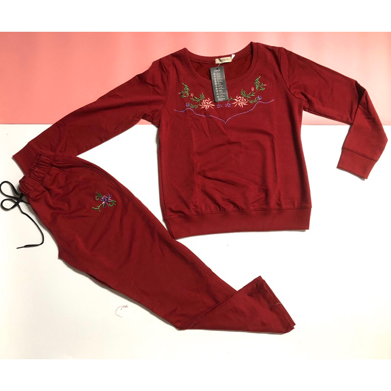 Đồ bộ thun cotton dài tay cho chị em trung niên nhiều màu xinh thun cotton dày dặn thích hợp mùa thu đông giữ ấm cơ thể