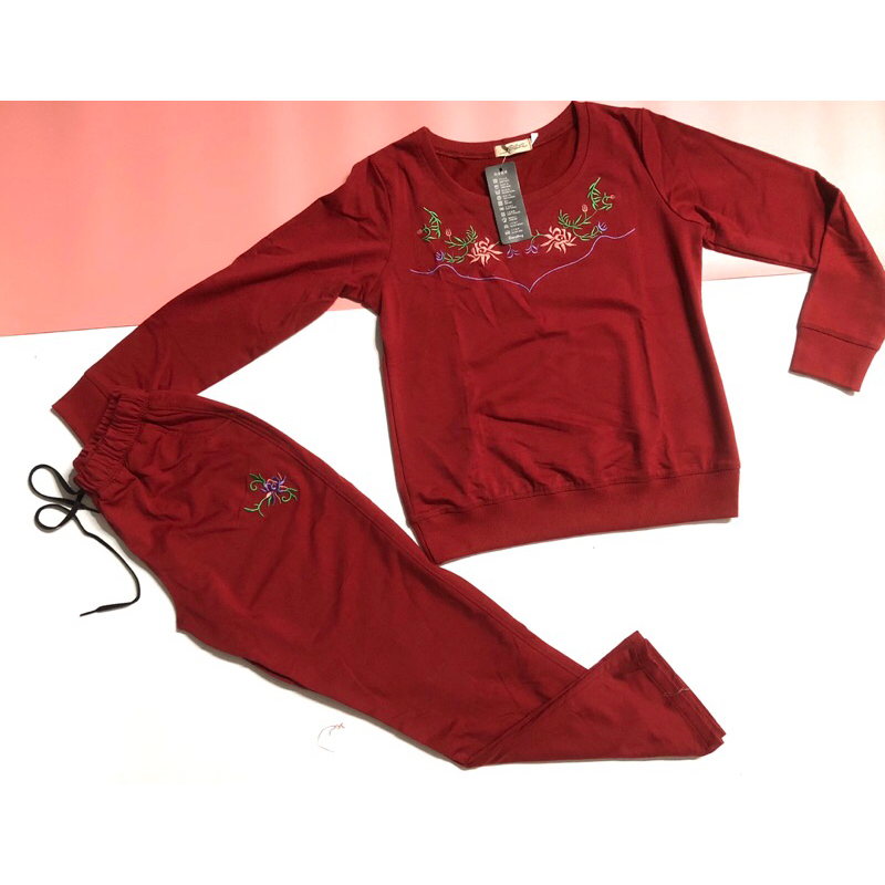 Đồ bộ thun cotton dài tay cho chị em trung niên nhiều màu xinh thun cotton dày dặn thích hợp mùa thu đông giữ ấm cơ thể