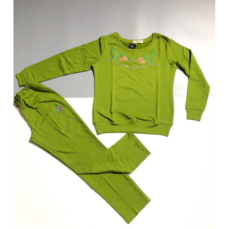 Đồ bộ thun cotton dài tay cho chị em trung niên nhiều màu xinh thun cotton dày dặn thích hợp mùa thu đông giữ ấm cơ thể