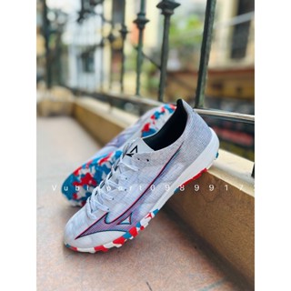 Xả giày bóng đá giày đá banh sân cỏ nhân tạo Mizuno Alpha pro pro 9 NEO 3 màu trắng đỏ, trắng xám, xanh cầu vồng