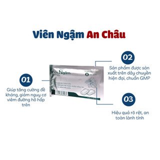 Viên Ngậm An Châu Giúp Giảm Ho, Giảm Đờm, Đau Rát Họng 1 Vỉ 8 Viên