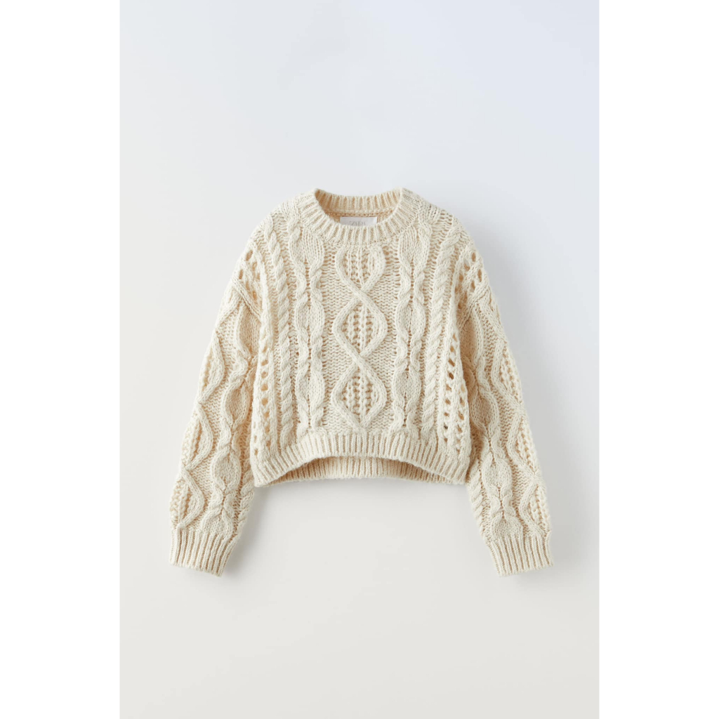 Áo len lỗ new nude bé gái 2/11