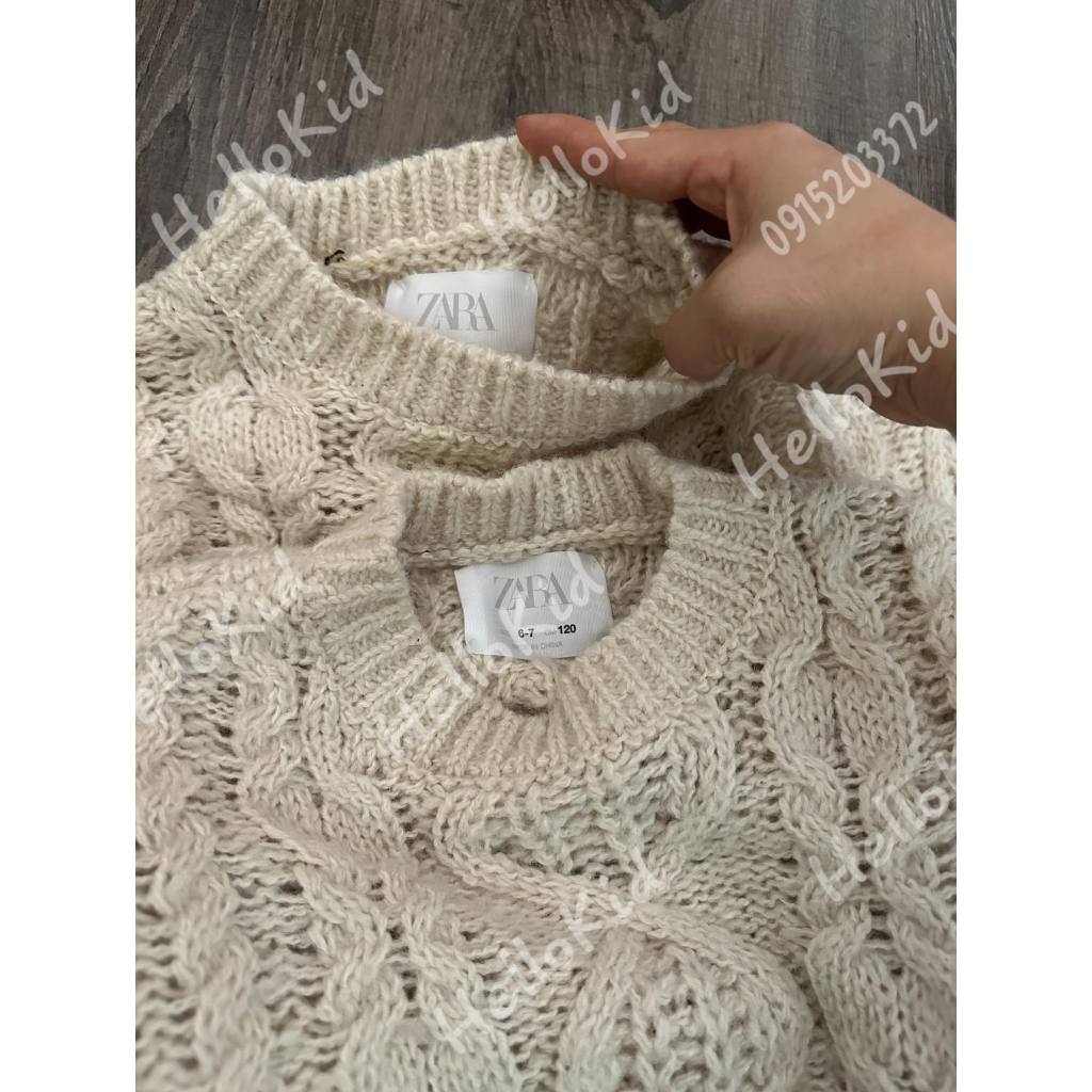 Áo len lỗ new nude bé gái 2/11