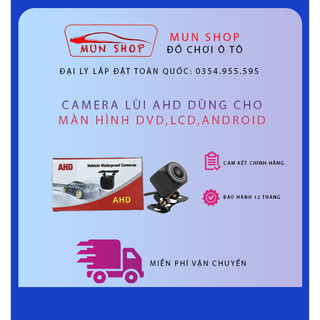 Camera lùi ahd góc quay 170 độ dùng cho màn hình android, lcd, dvd