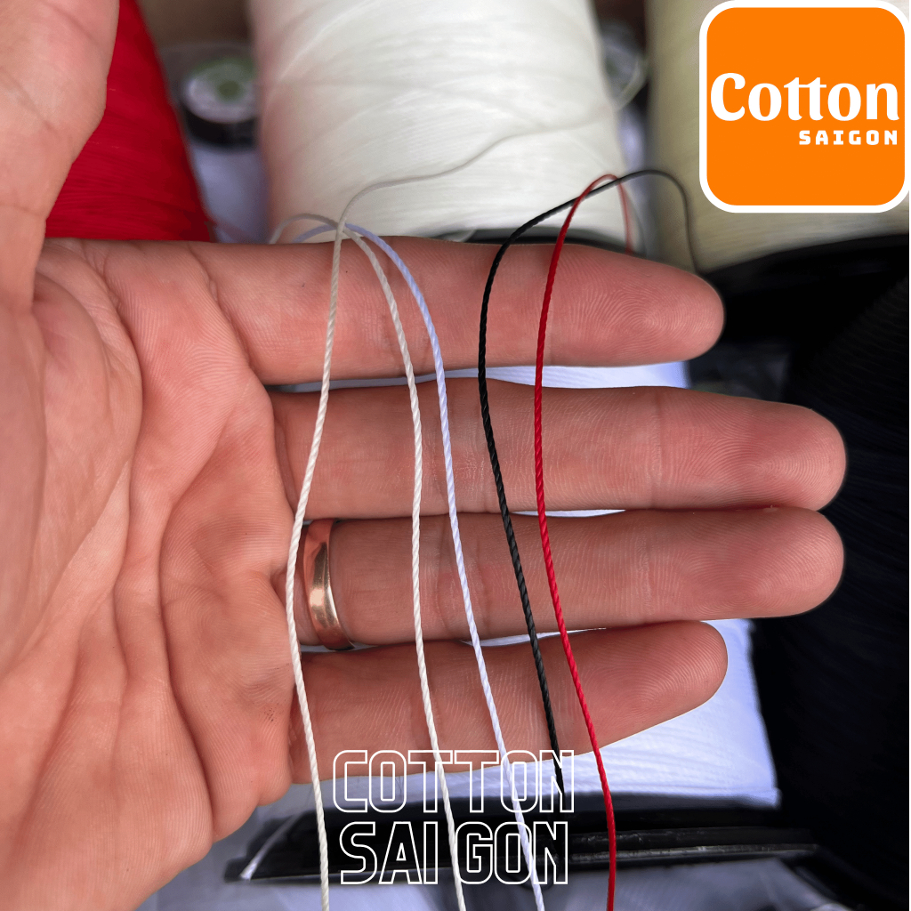 Chỉ nilong 1260/3 sợi số 18 dùng trong may giày da, ba lô, túi xách, mui bạc