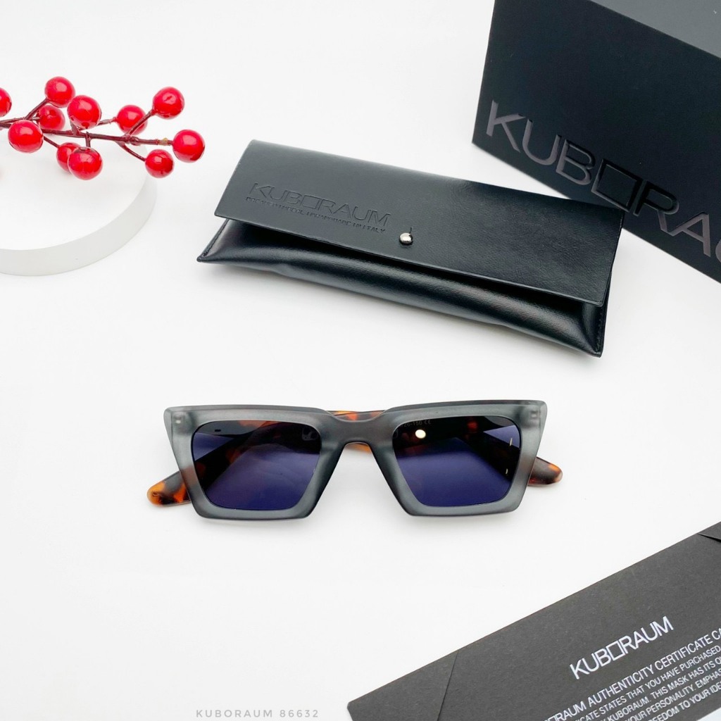 Kính Râm nam nữ Kuboraum Q2 Fullbox Bảo hành 3 tháng.Gọng kính cận thời trang unisex Kuboraum