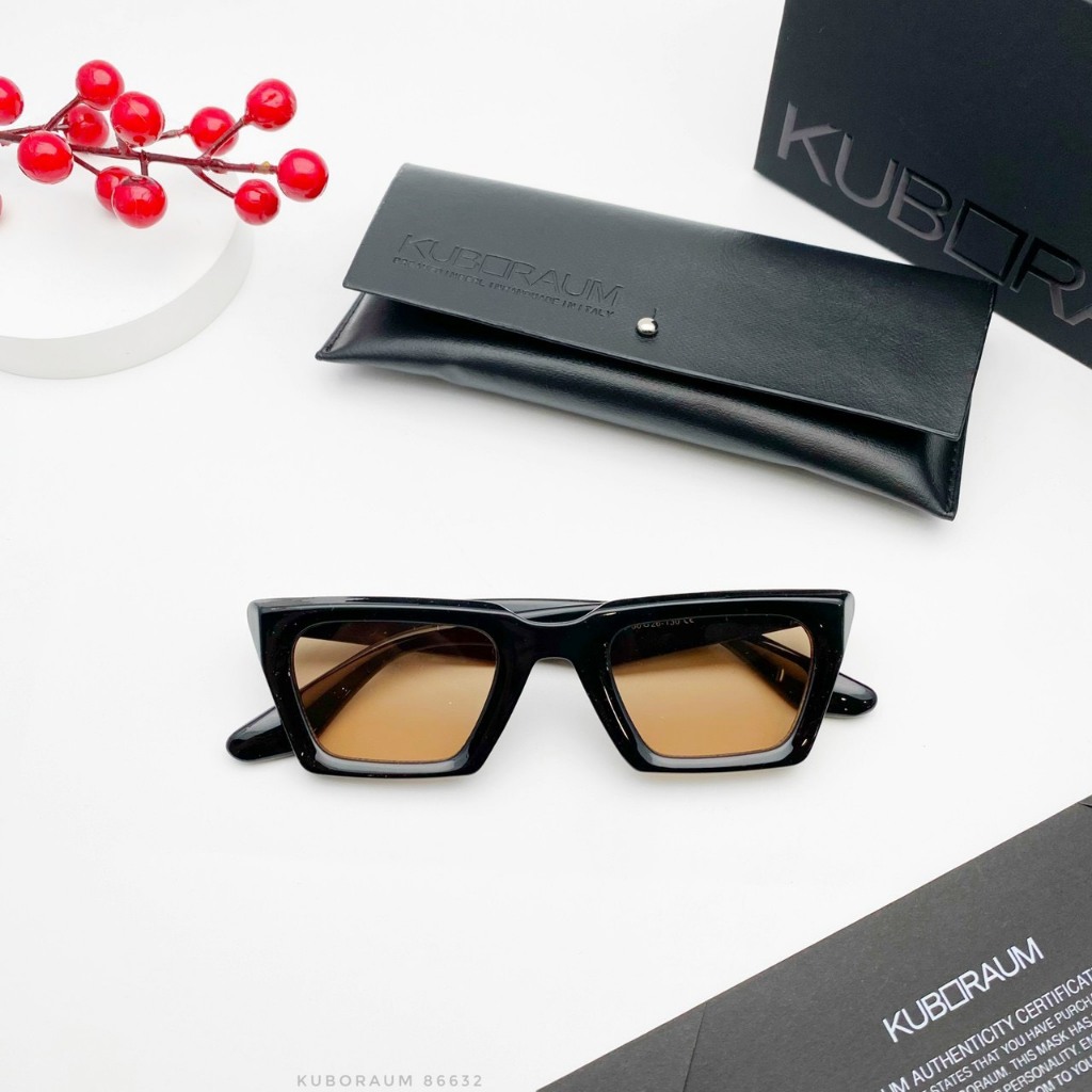 Kính Râm nam nữ Kuboraum Q2 Fullbox Bảo hành 3 tháng.Gọng kính cận thời trang unisex Kuboraum