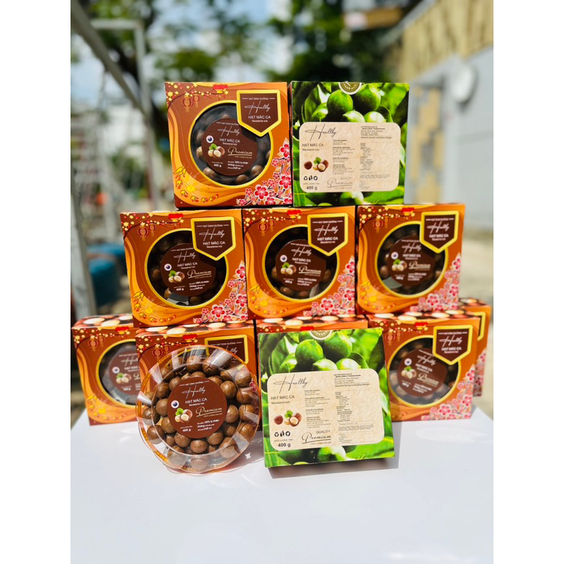 Hộp macca Tết 2024