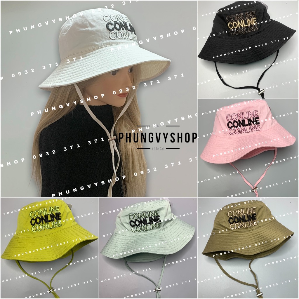 (SIÊU ĐẸP) Mũ bucket tai bèo vành unisex nam nữ phong cách hàn quốc phungvyshop - nón BO DÂY CỘT DÀI FG