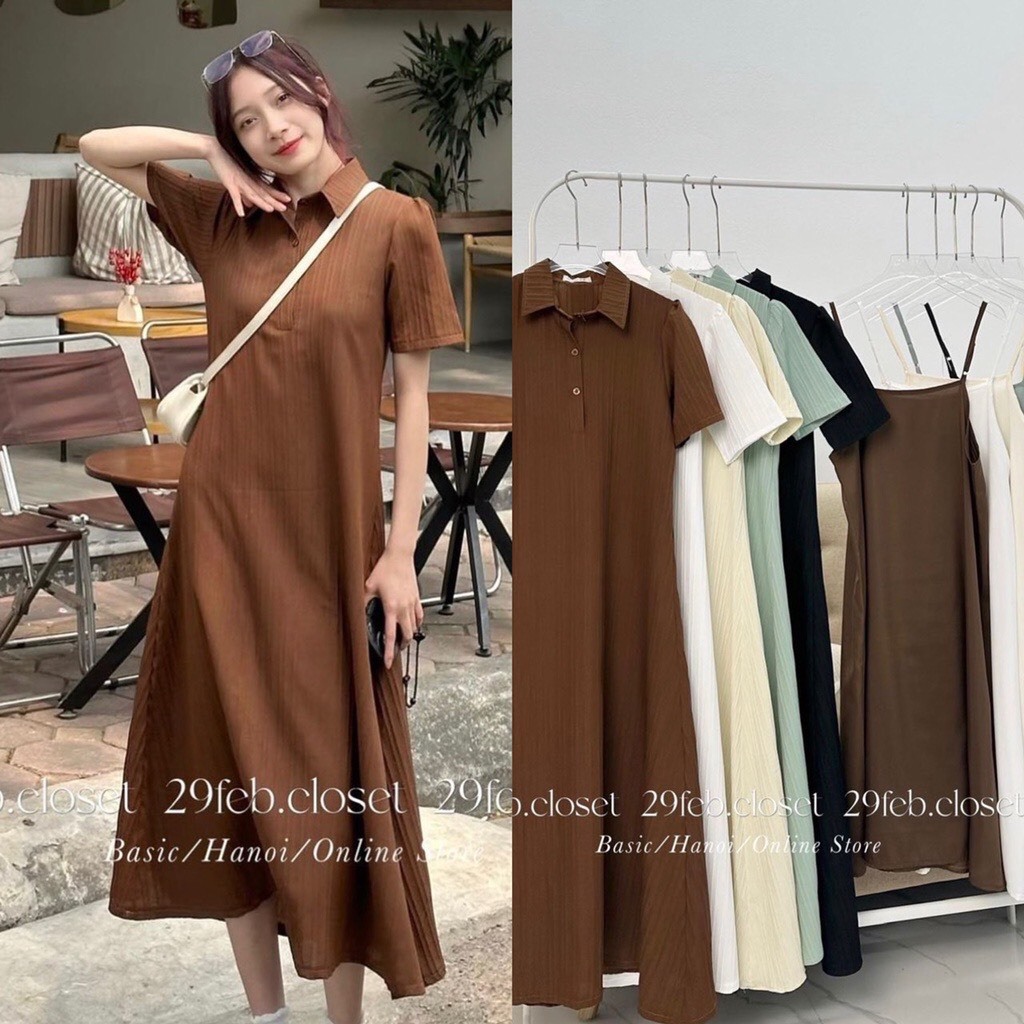 Pass set váy 2 chi tiết Vintage