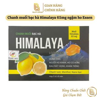 Viên ngậm Chanh Muối Bạc Hà Himalaya 65mg Essen Đức Vega