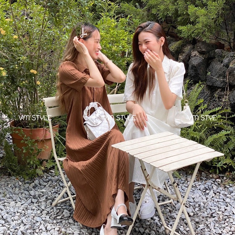 Pass set váy 2 chi tiết Vintage