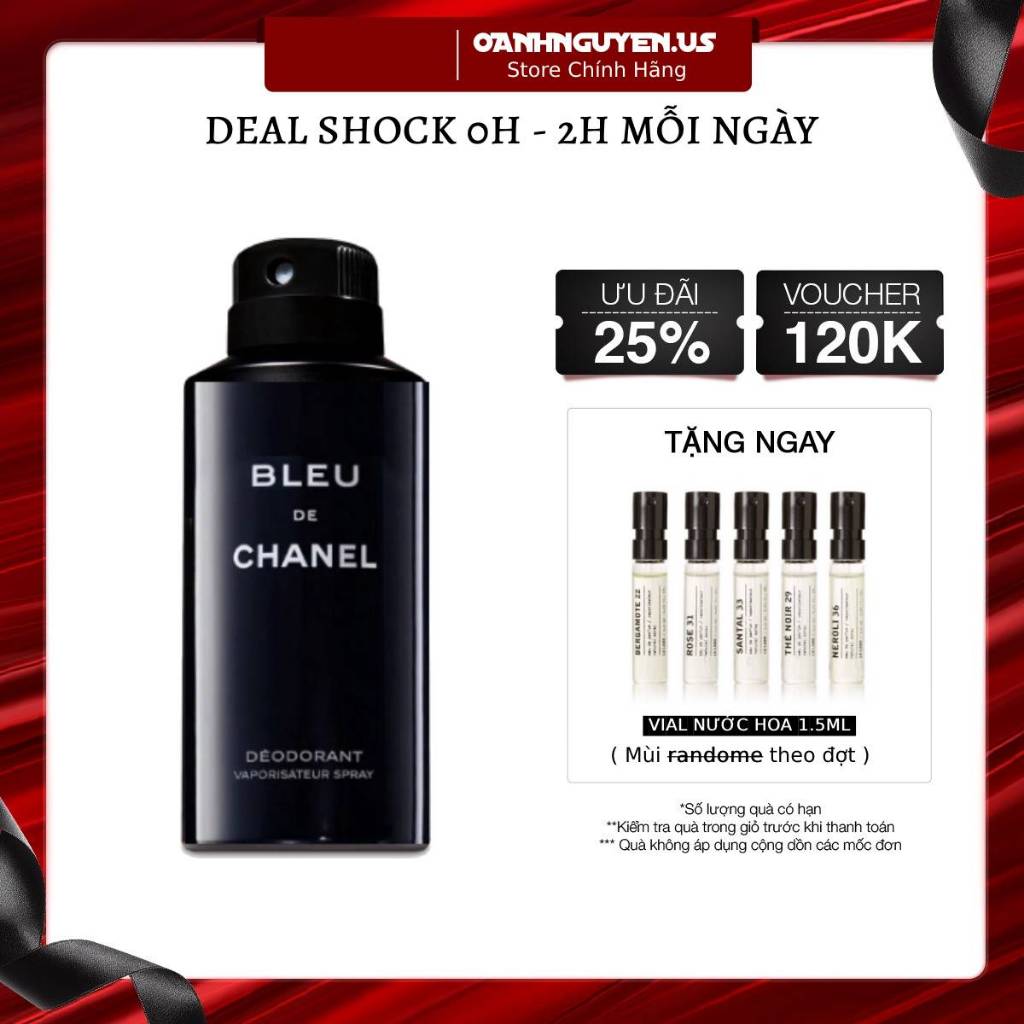Xịt toàn thân Bleu For Him Deodorant 150ml