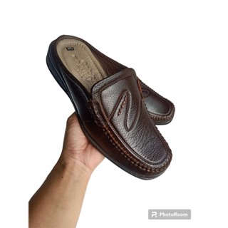 Giày Sapo Nam Xịn Mũi Vuông/ Sục Da/ Giày Sục/Giày Hở Gót/ Giày Không Gót