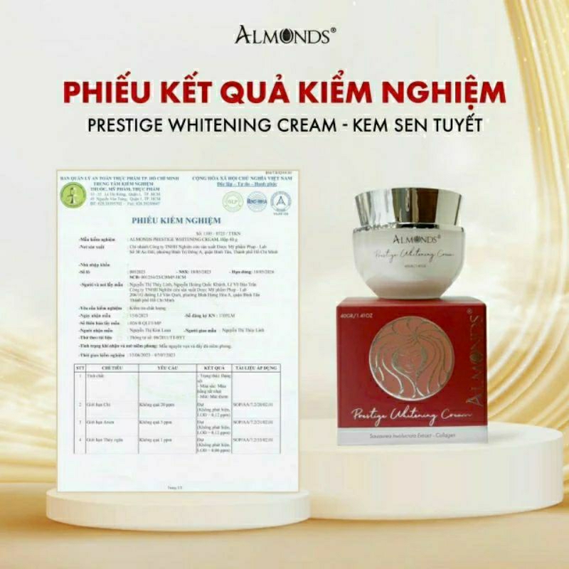 ALMONDS "💯Chính Hãng "KEM SEN TUYẾT SIZE LỚN  tặng y hình  mua lẻ giá sỉ