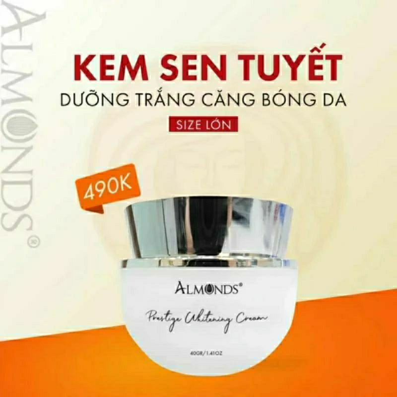 ALMONDS "💯Chính Hãng "KEM SEN TUYẾT SIZE LỚN  tặng y hình  mua lẻ giá sỉ