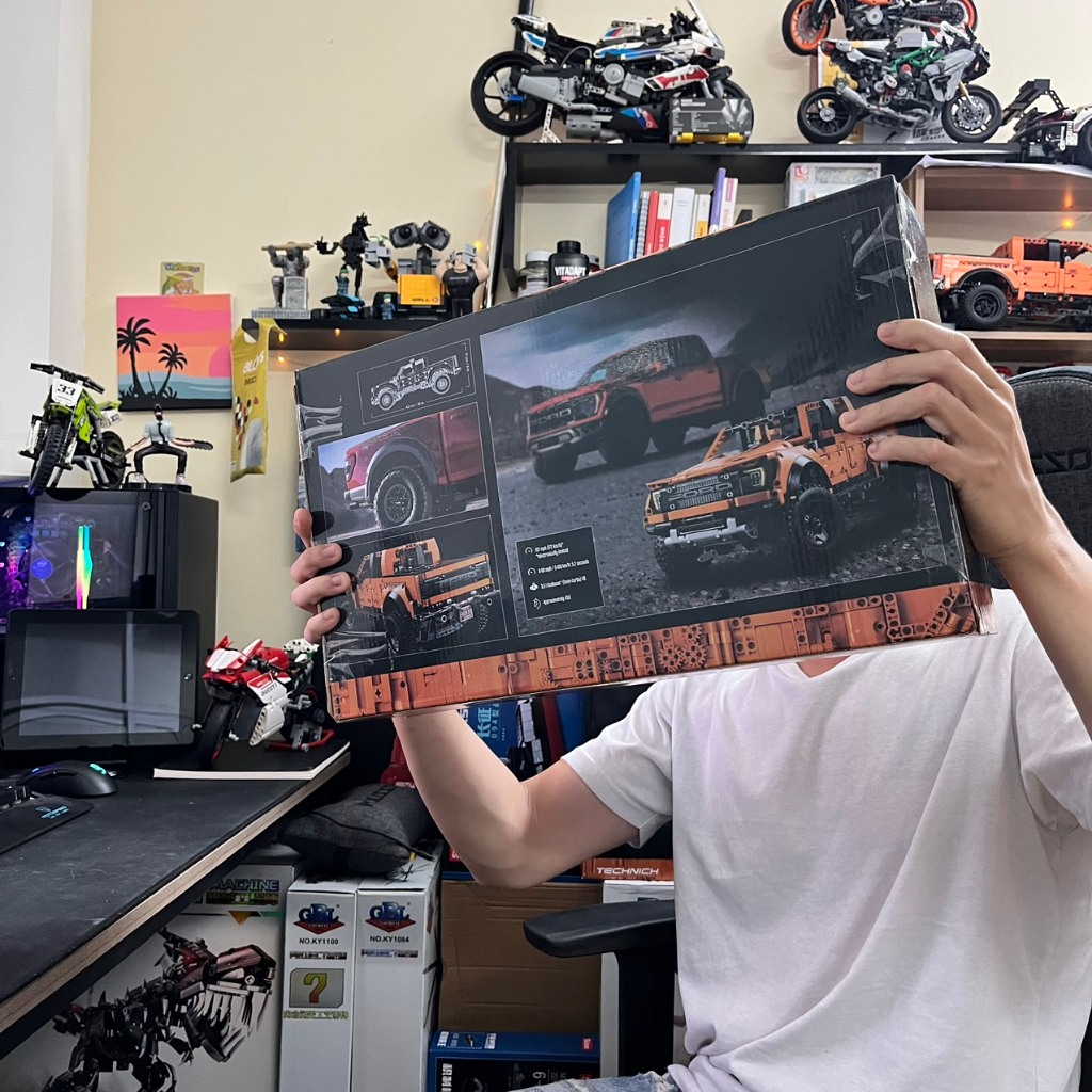 Mô Hình Lắp Ráp Technic, Bán Tải Raptor , 1580 Mảnh Ghép, Đồ Chơi Trí Tuệ, Tỷ Lệ 1:10