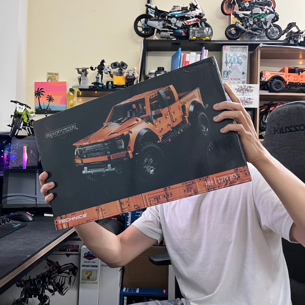 Mô Hình Lắp Ráp Technic, Bán Tải Raptor , 1580 Mảnh Ghép, Đồ Chơi Trí Tuệ, Tỷ Lệ 1:10