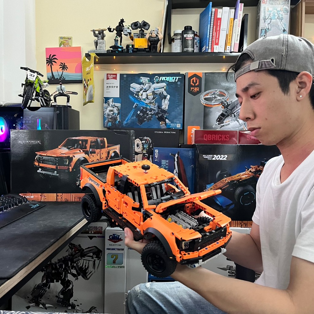 Mô Hình Lắp Ráp Technic, Bán Tải Raptor , 1580 Mảnh Ghép, Đồ Chơi Trí Tuệ, Tỷ Lệ 1:10