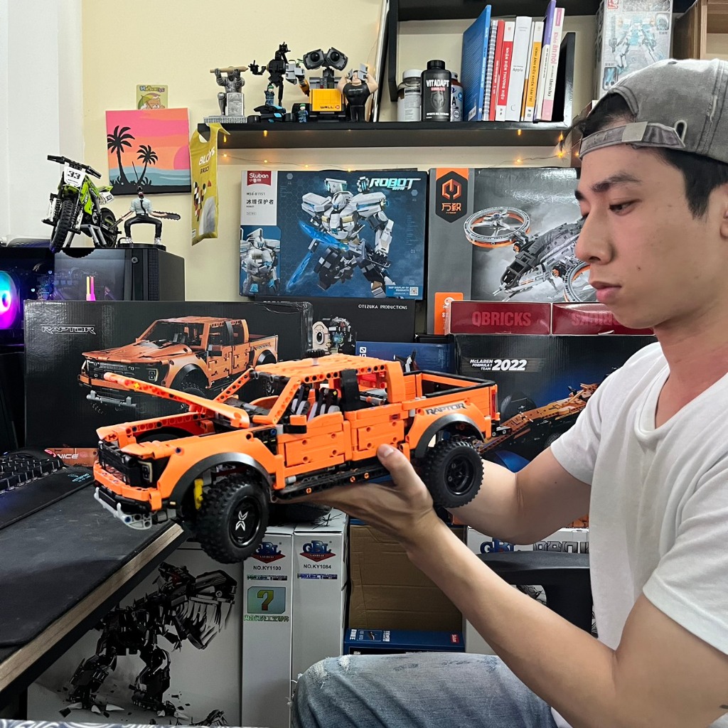 Mô Hình Lắp Ráp Technic, Bán Tải Raptor , 1580 Mảnh Ghép, Đồ Chơi Trí Tuệ, Tỷ Lệ 1:10