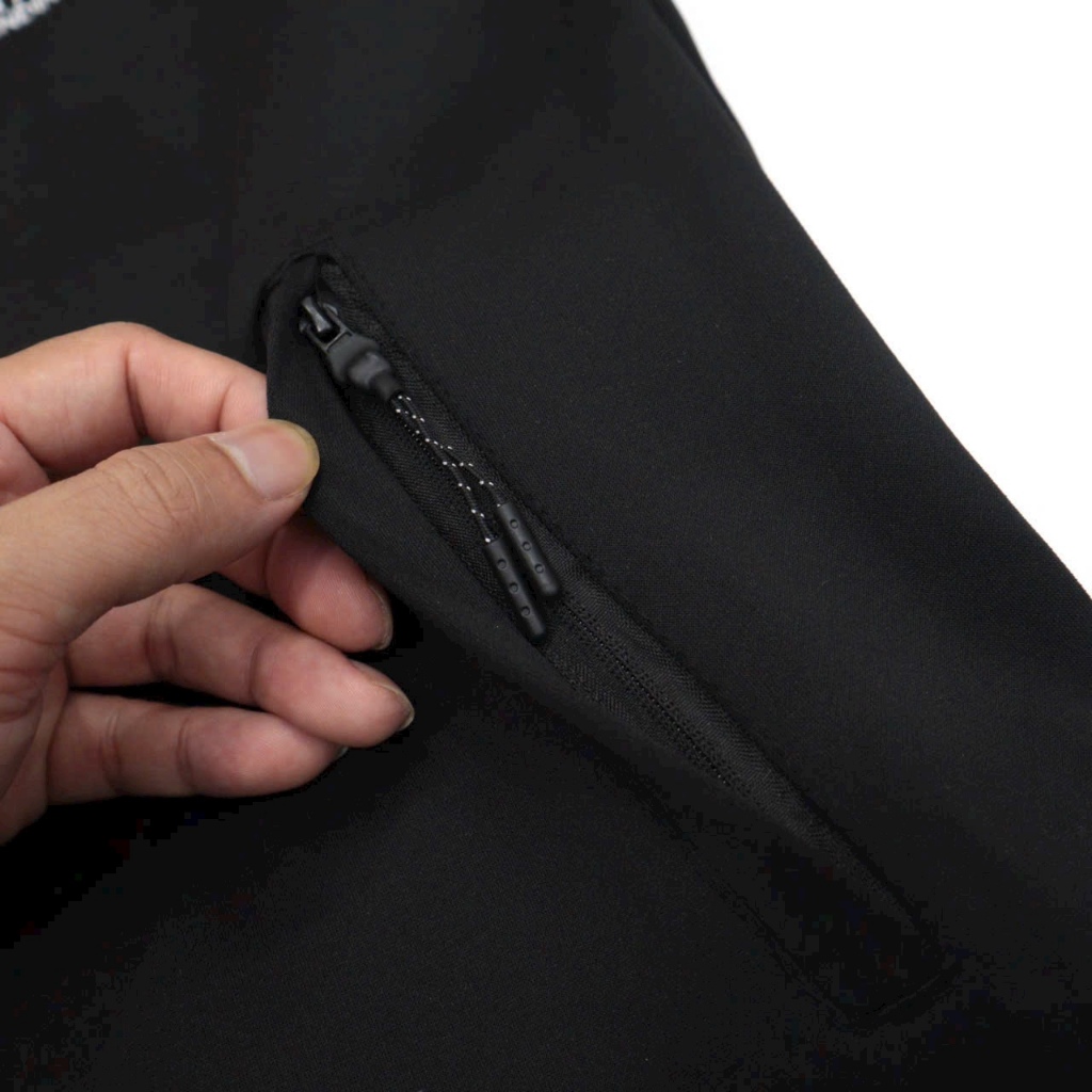 Bộ Quần Áo Thu Đông Nam Có Khóa Kéo Chất Liệu Co Giãn 4 Chiều B75