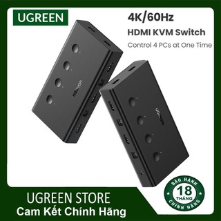 Kvm switch - bộ chuyển vga 4 máy tính 1 màn hình ugreen chính hãng