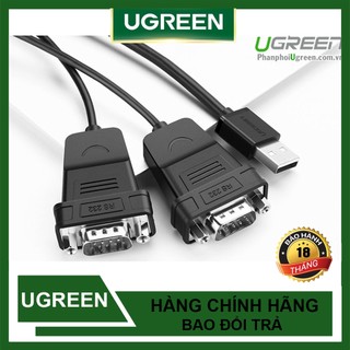 Cáp Chuyển USB to 2 Cổng RS232 ( USB to 2 Com) Ugreen 30769